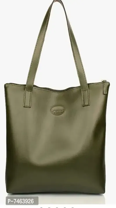 Stylish Fancy PU Solid Regular Size Shoulder Handbag For Women-thumb0