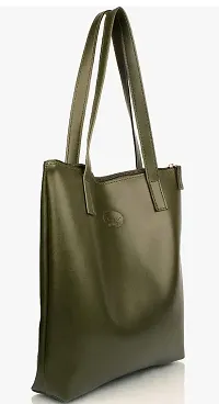 Stylish Fancy PU Solid Regular Size Shoulder Handbag For Women-thumb1