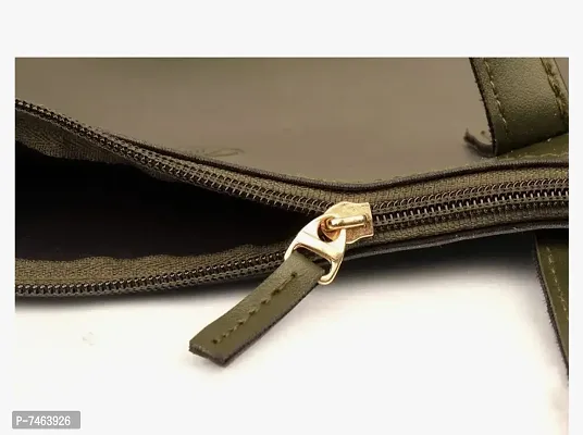 Stylish Fancy PU Solid Regular Size Shoulder Handbag For Women-thumb3
