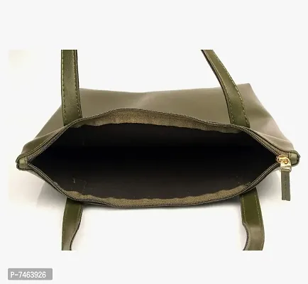 Stylish Fancy PU Solid Regular Size Shoulder Handbag For Women-thumb4