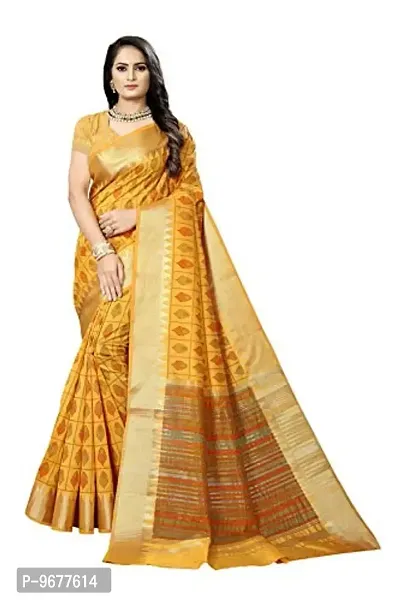 S F INDIAN SAREE women's pure organic cotton handloom silk saree with blouse