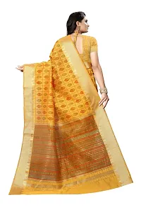 S F Assam Handloom Women's Sambalpuri Cotton Print Saree With Blouse Piece (Masted)-thumb1