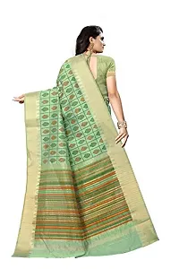 S F INDIAN SAREE women's pure organic cotton handloom silk saree with blouse-thumb1