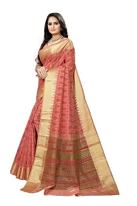 S F Fashion Banarasi Silk Saree With unstich Blouse piece for party festive traditional ceremoney wear below rs 500-1500 (Pankh - Fanta)-thumb2