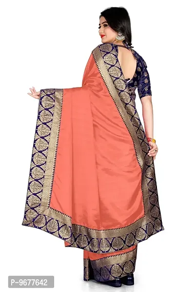 Bahubali Silk Saree Banaeari Lace Saree With Jacquard Blouse (Peach)-thumb5