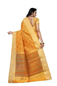 S F Women's Cotton Blend Saree with Blouse Piece-thumb1