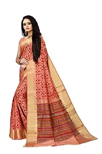 S F Women's Woven Cotton Saree With Blouse Piece-thumb2