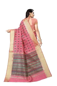 S F Fashion Banarasi Silk Saree With unstich Blouse piece for party festive traditional ceremoney wear below rs 500-1500 (Pankh - Pink)-thumb1