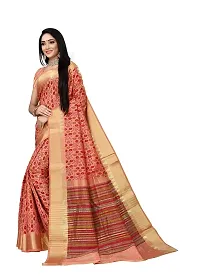 S F Women's Pure Cotton Printed Tangail Saree (JIYAN-PINK, Multicolour)-thumb2