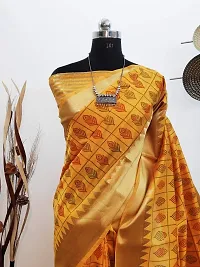 S F Assam Handloom Women's Sambalpuri Cotton Print Saree With Blouse Piece (Masted)-thumb3