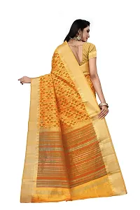 S F Fashion Banarasi Silk Saree With unstich Blouse piece for party festive traditional ceremoney wear below rs 500-1500 (Jem - Musterd)-thumb1