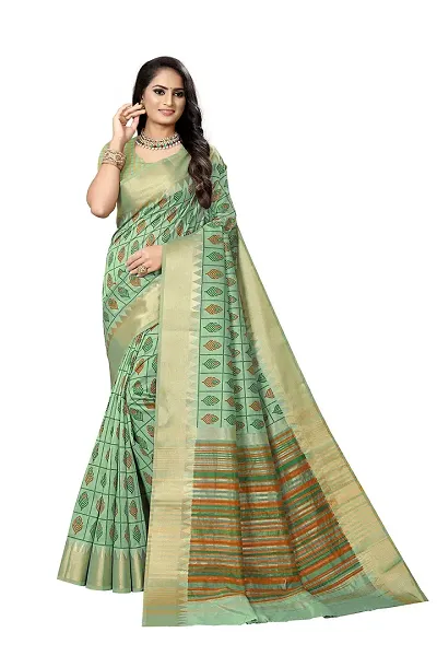 Stylish Art Silk Sea Saree For Women