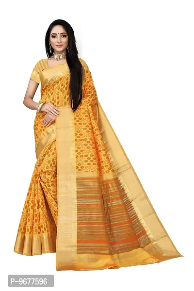 S F Fashion Banarasi Silk Saree With unstich Blouse piece for party festive traditional ceremoney wear below rs 500-1500 (Jem - Musterd)