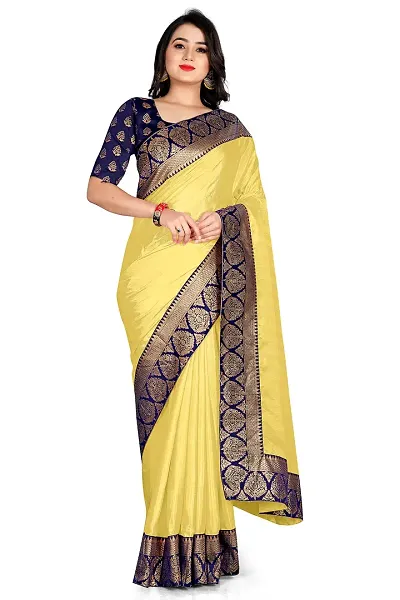 Bahubali Silk Saree Banaeari Lace Saree With Jacquard Blouse (Pista Saree)