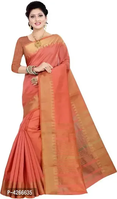 Attractive Cotton Asam Silk Saree With cotton desinable blouse