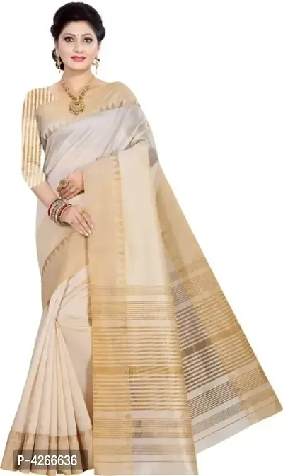 Attractive Cotton Asam Silk Saree With cotton desinable blouse