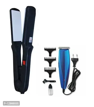 THE PROESSIONAL 8020 TRIMMER WITH 522 HAIR STRAIGHTENER COMBO MULTI COLOR  PACK-thumb0