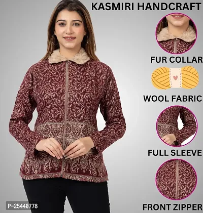 Classic Wool Printed Sweater for Women-thumb0