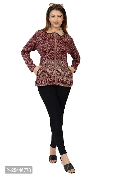 Classic Wool Printed Sweater for Women-thumb5
