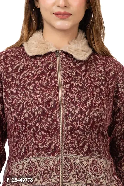 Classic Wool Printed Sweater for Women-thumb2