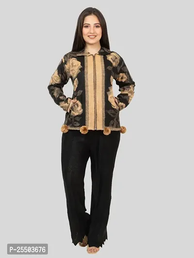 Classic Wool Printed Sweaters for Women-thumb0