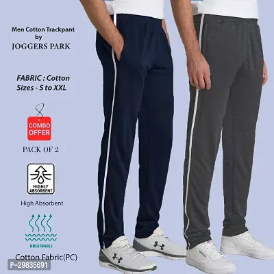 Stylish Cotton Blend Track Pant for Men Pack of 2