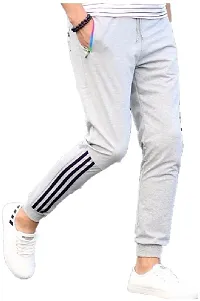 Buy One Get One Free Men's Multicoloured Polyester Blend Self Pattern Slim Fit Joggers-thumb1