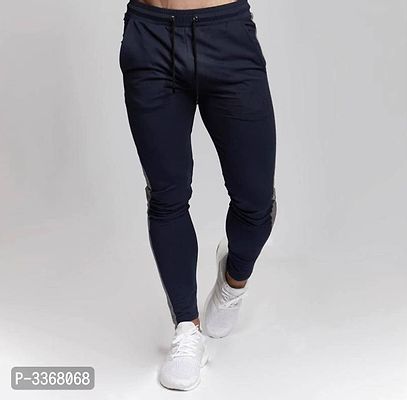 Men's Multicoloured Polyester Blend Self Pattern Slim Fit Joggers (Pack of 2)-thumb3