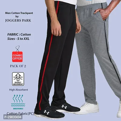 Stylish Cotton Blend Track Pant for Men Pack of 2