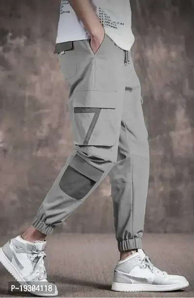Joggers Park Men Grey Techwear Pant-thumb0