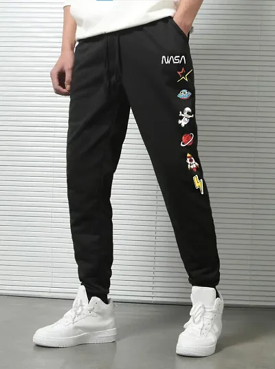 Trendy Cotton Blend Regular Track Pants For Men 