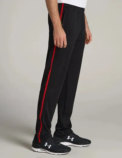 Alfa Active Men's Regular Fit Cotton Track Pants with Zipper Pockets