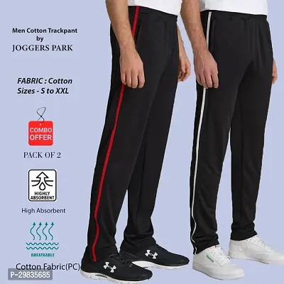 Stylish Cotton Blend Track Pant for Men Pack of 2