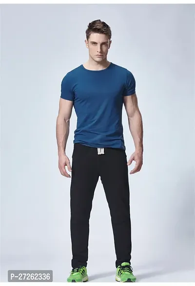 Stylish Cotton Blend Regular Men Trackpants-thumb0