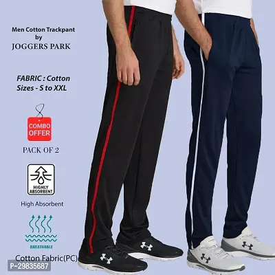 Stylish Cotton Blend Track Pant for Men Pack of 2