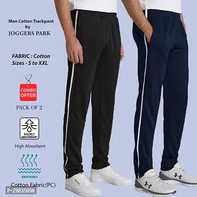 Stylish Cotton Blend Track Pant for Men Pack of 2-thumb0