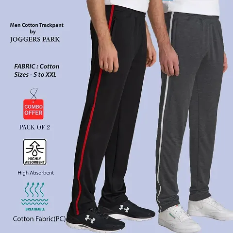 Stylish Blend Track Pant for Men Pack of 2