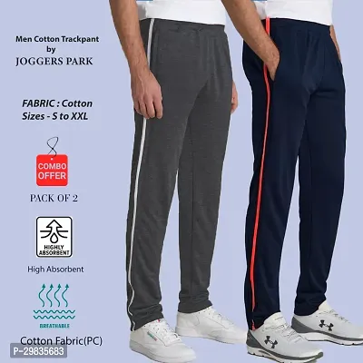 Stylish Cotton Blend Track Pant for Men Pack of 2