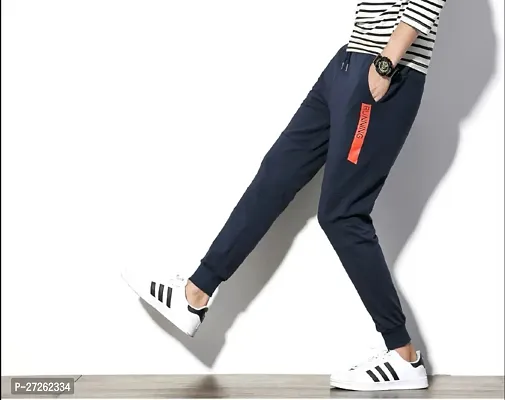 Stylish Cotton Blend Regular Men Trackpants-thumb2