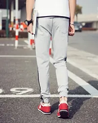 Stylish Cotton Blend Regular Men Trackpants-thumb1