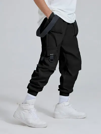 Joggers Park Men Black Techwear Pant