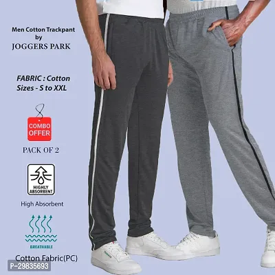 Stylish Cotton Blend Track Pant for Men Pack of 2