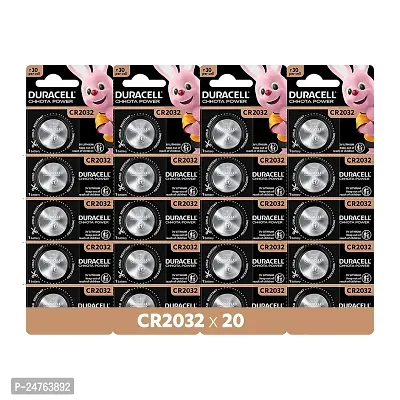 Duracell CR2032 3V Lithium Coin Battery, 20 pcs, 2032 Coin Button Cell Battery, DL2032-thumb0