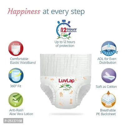 LuvLap Pant Style Baby Diapers, Large (L), 32 Count, For babies of Upto 9-14Kg with Aloe Vera Lotion for rash protection, with upto 12hr protection, Diapers-thumb2