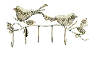 5-Hooked Bird Key Holder/Wall Decor-thumb3