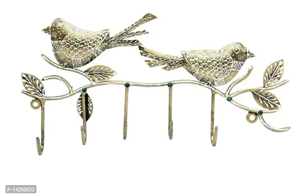 5-Hooked Bird Key Holder/Wall Decor-thumb4