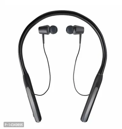 AKAI Zippy ZY600 Bluetooth in-Ear Earphone Neckband with Mic Playtime 80 Hours Fast Charging Vibration for Incoming Calls Metal Magnetic Earbuds