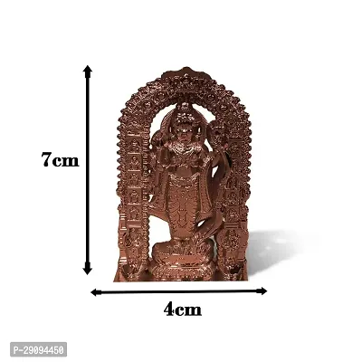 Uniqon Copper Ram Lalla Idol Ayodhya Plastic Murti Statue God Stand Car Dashboard/divine Gifts-thumb3