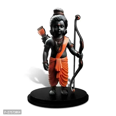 Uniqon Ram Lalla 2d Idol Ayodhya Mdf Wooden Murti Statue God Stand For car Dashboard-thumb3