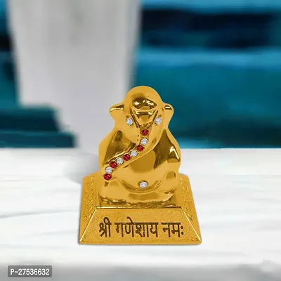 Shree Lord Metal Double Side Ganesha (Size 5 Cm) Statues-thumb0